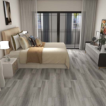 Boden Vinyl Plank in Icefields Parkway color, bedroom layout