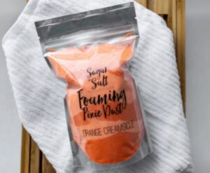 Foaming Pixie Dust - Orange Creamsicle (500g) (made by Sugar & Salt Handmade, on TheLocalDealz.com)