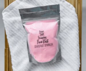 Foaming Pixie Dust - Grapefruit Sparkler (175g) (made by Sugar & Salt Handmade, on TheLocalDealz.com)