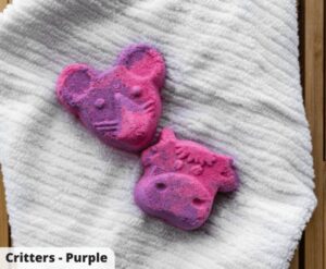 Critters bath bombs - Purple (made by Sugar & Salt Handmade, on TheLocalDealz.com)