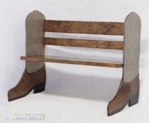 Cowboy Boot Bench made by LAF Woodworking (on TheLocalDealz.com)
