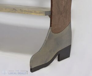 Cowboy Boot Bench made by LAF Woodworking (on TheLocalDealz.com)