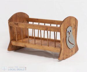 Wooden Doll Cradle made by LAF Woodworking (on TheLocalDealz.com)