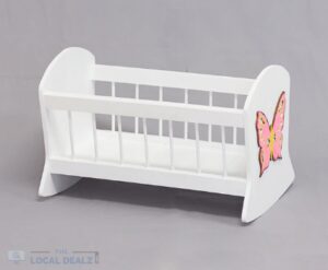 Wooden Doll Cradle made by LAF Woodworking (on TheLocalDealz.com)