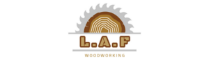 LAF Woodworking logo _ designed by TheLocalDealz.com