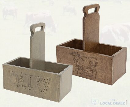 Wood Milk Carriers made by LAF Woodworking (on TheLocalDealz.com)